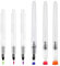 Water Brush Pen Pack of 6 Water Paint Brushes Aqua Brushes Refillable Ink and Water Brush Pens Art Supplies for Water Color Painting Blending &Lettering
