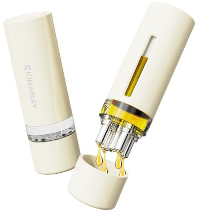 Haaröl Applikator Tragbar Applikator Flasche Haare, Wurzelkamm Haaröl Applikator und Kopfmassagegerät, Speicherbar Hair Oil Applicator und Kopfhaut Massagebürste 2 in 1