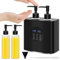 Dual Massage Oil Warmer, iklestar Double Heating Oil Warmer for Massage with Four Oil Bottles, Automatic Heated Body Lotion Bottle Cream Dispensers Heater