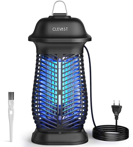 CLEVAST Lampe Anti Moustique Électrique, 20W UV Électrique Lampe Anti Insecte, 4200V Tueur d'insectes, Haute Puissance Lampe Mouche pour Intérieur et Extérieur