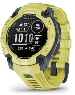 Garmin Instinct E GPS 45mm Smartwatch, Rugged watch with essential smart features, Built-in Sports Apps, Supertough Design Features, up to 16 days Battery Life, Electric Lime