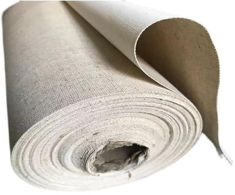 Blank dukrulle 5 m lång Grundmålad konstnärsduk i linneblandning/100% bomull Grundmålad målningsduk i rulle for konstnärsduk(78cm Wide Cotton)