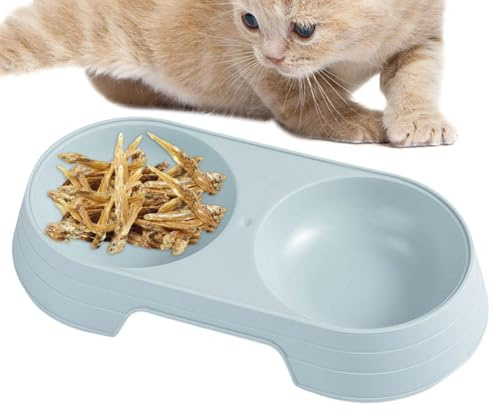 Station d'alimentation pour Chiens - Bols pour Chiens Doubles surélevés Macaron - Gamelle pour Chien Bols d'eau et de Nourriture pour Nourrir Les Petits de Taille Moyenne Chats Chiots
