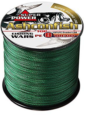 Ashconfish Braided Fishing Line-8 Strands Super Strong Fishing Wire 100M/109Yards-Abrasion Resistant Braided Lines-Incredible Superline-Zero Stretch-Superfine Diameter