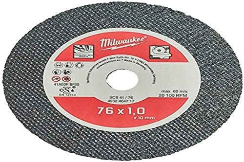 MILWAUKEE Feintrennscheibe für Stahl - 76 mm - 5 Stück - SCS 41-76 - 4932464717