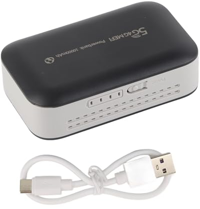 Zunate 4G LTE Hotspot Móvil, Dispositivo Portátil WiFi Hotspot Router para el Hogar o el Viaje de Apoyo de hasta 10 Usuarios, Adecuado para 7/8/10, para Linux, Tarjeta SIM