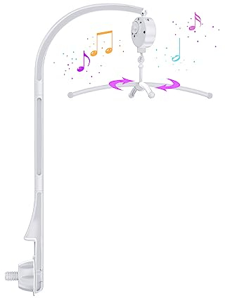 Baby Mobile Halterung Babybett,Baby Mobile Halterung für Babybett,Abnehmbarer Baby-Mobile-Aufhänger,Für Aufhängung Spieluhr Windspiele Bettglocke Baby Mobile Holder,Mobile Kinderbett
