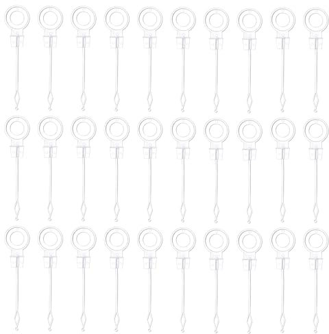 30 Pieces Universal Refrigerator Freezer Drain Hole Plunger Refrigeration Plunger,Refrigerator Drain Hole Cleaning Tool,Refrigerator Unclogging Tool,for Cleaning Refrigerator Accessories(9.7cm, White)