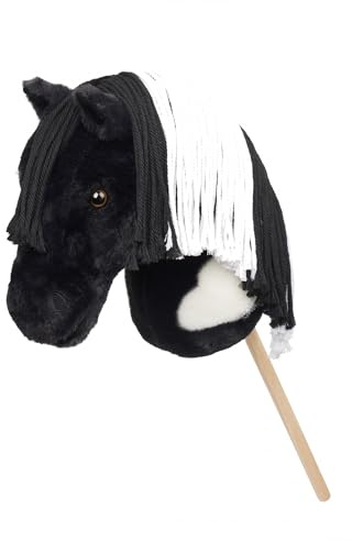 LeMieux Hobby Horse Razzle - Black and White Piebald - Realistic Head - Perfect for Kids