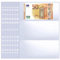 WUSJCOF 10er-Pack 60 Taschen 11-Loch Banknoten-Hüllen, Nachfüllseite für Bargeldsammelalben, Doppelseitige Währungsblätter mit 3 Taschen zum Sammeln von Euro, Papiergeld, Fremdwährungen und Coupons