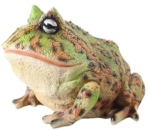 Lamppdcor Realistic Resin Frog Garden Statue, 3.9x2.8x3.2'' Hand-Painted, All-Weather, Versatile Placement, Nature And Outdoors