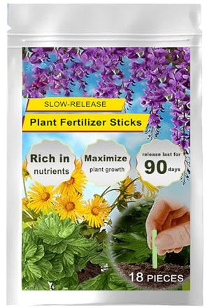 Ruwshuuk Bastoncini Fertilizzanti Per Piante - Fertilizzante Per Piante A Spillo - Accessori Giardinaggio Cura Fogliare Per Piante Grasse Bonsai Da Interno Ed Esterno