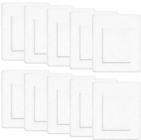 10 Piezas De Apósitos Estériles De 10 X 15 Cm, Apósitos Curativos Estériles Autoadhesivos De Alta Adherencia, Protegen Contra Cortes Y Rasguños