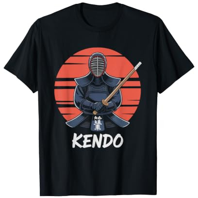 Kendo Men Helmet Minimalist Modern Illustration Kendoka T-Shirt