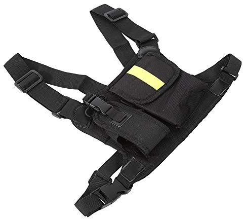 Mingzhe Taktisk Bröstsele Front Pack, Justerbar Nylon Radioväska