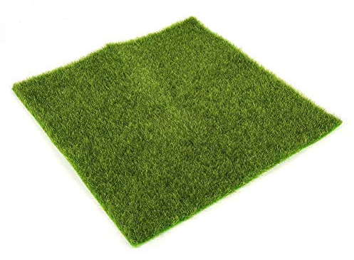Delaman® Kunstrasenmatte Kunststoff Rasen Gras Indoor Outdoor Grün Kunstrasen Mikrolandschaft Ornament Heimdekoration (Größe: 30x30cm)