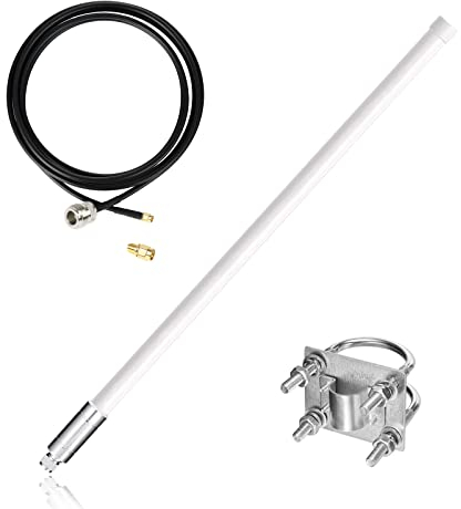 868 MHz 6dB/8dBi RAK Fiberglas Antenne 80/110cm,mit 3 Meter Verlängerungskabel Outdoor Signalverstärker WiFi,Lora Modul Repeater RP-SMA SMA Antenne,Mine Radio Antennenverstärker (110cm)