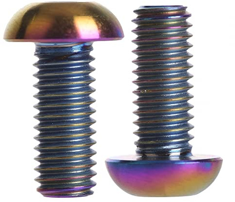 2PCS Bike Water Bottle Cage Bolts, M5 X 12mm Bike Screw Inner Rack Hexagon Stainless Steel Screws for MTB Road Bike