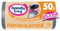 Handy Bag - Sacs poubelle fixation élastique 50L x 10 sacs - Maintient le sac en place - Ultra Résistant - Film triple épaisseur - Étanchéité maximale - 100% plastique recyclé