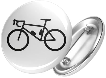 Huuraa Button Bike Fahrrad Geschenk Größe 25mm Bike Geschenkidee