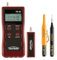 Testboy Aktionsset TB 29 Netzwerkverdrahtungstester mit PICA Tieflochmarker (vielseitige Testfunktionen, übersichtliches LCD-Display, Bruch- und schlagfestes Gehäuse), Rot/Schwarz