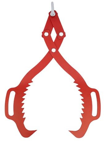 1 000 kg Log Lifting Tong Heavy Duty Grapple Timber Claw Steel Lumber Skidding flip-flops Timber Claw Hook för lastbilstraktor Skidder Handling Dragging Carrying Tool Heavy Duty Grapple Skogsklämma