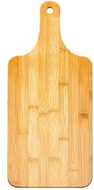 Ostbräda skärbräda med handtag stor trä servering kök skärbrädor för pizza grönsaker kött (L)