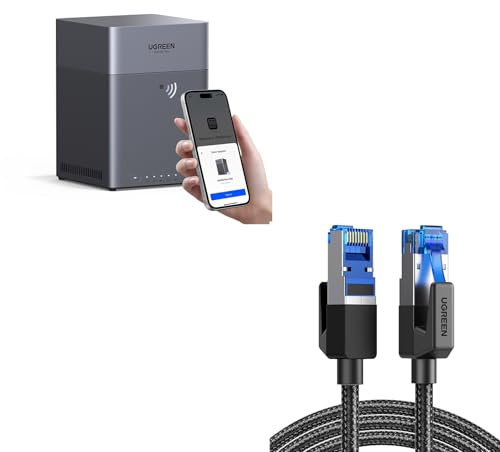 UGREEN NASync DH4300Plus NAS a 4 alloggiamenti con cavo Cat8