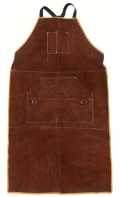 PU-förkläde, Heavy Duty Faux PU-svetsförkläde - 23,6 x 41,3 tum justerbart arbetsförkläde med flera fickor