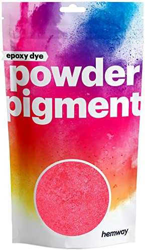 Hemway Epoxy Dye Powder Pigment Metallic Red Powder 50g | Mica Pigment for Resin, Epoxy, Polyurethane Paint, Jewellery & Resin Floors, Colour Enhancement