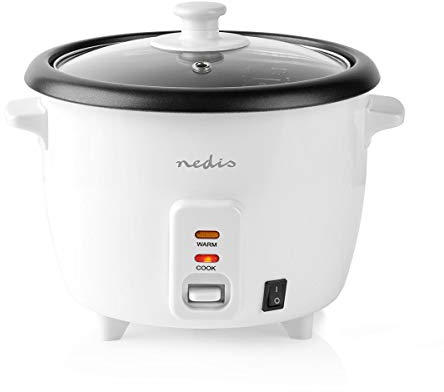 Cuiseur à Riz | 1.0 l | 400 W | Vapeur en aluminium | Revêtement antiadhésif | Bol amovible | Arrêt automatique