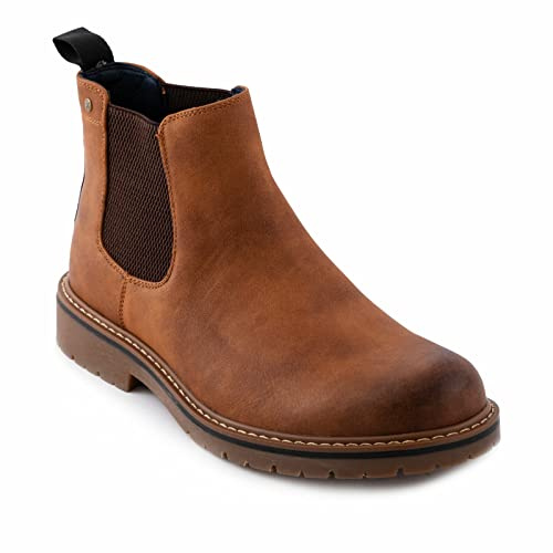 Toocool Bottines Homme Chelsea Beatles Mocassins Militaires Élégantes Y103, Camel, 41 EU