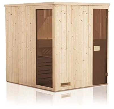 FinnTherm Innensauna Saunakabine Miranda 2 Sitzbänke Wandstärke 40 mm