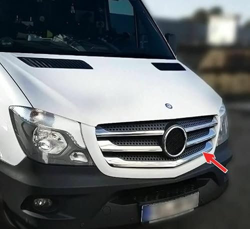Listas de Parrilla válidas para MERCEDES SPRINTER | W906 | 2013-2018 (Facelift) Moldura Cromada Acero Inoxidable Embellecedor Cromo Frontal Tiras cromadas de Radiador