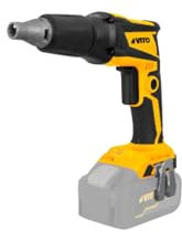 VITO - Trapano avvitatore per cartongesso Batteria al litio 20V Motore brushless 4400 giri/minuto Mandrino esagonale da 1/4