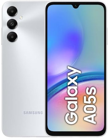 Samsung Galaxy A05s, Factory Unlocked Android Smartphone, 13MP Front Camera, Fast Charging, 64GB, Silver, 3 Year Manufacturer Extended Warranty (UK Version)