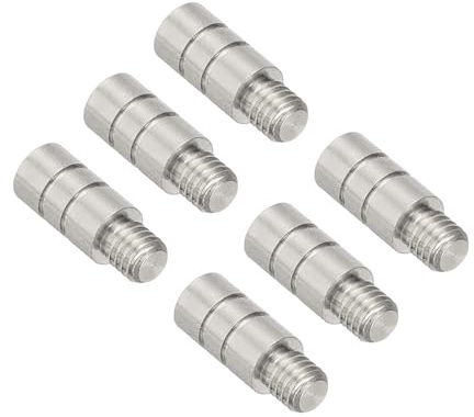 PATIKIL Pesi per Freccette da 2g, 6 Pezzi in Ottone Aggiungi Accentuatore 2Ba Filettatura per Accessori di Contrappeso per Freccette, tonalità Argento