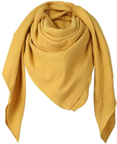 Superora Sciarpa da Donna Cotone Scialli Spessa Morbida e Grande Quadrato Stole Invernale Calda Foulard 135 * 135CM