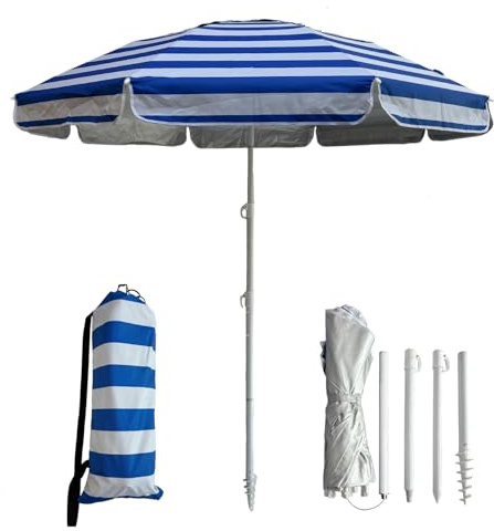 LOTTAFUN Blue stripe Beach umbrella