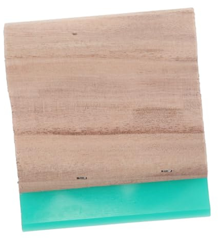 SHINEOFI Racla per Serigrafia da Durometri con Manico in Legno per Stampa su Tessuto Carta o Plastica Bordi Affilati per Motivi Nitidi per Fai da Te e Professionisti