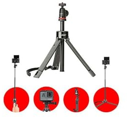 JOBY JB01548-BWW TelePod Pro Kit Tripod, Extendable Monopod, Selfie Stick with Ball Head, for Mirrorless, Point and Shoots, 360, Action Camera, Vlogging Kit