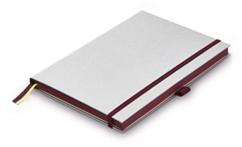 LAMY paper Hardcover A6 Notizbuch 810 – Format DIN A6 (102 x 144 mm) in dunkelviolett mit Lamy-Lineatur, 192 Seiten und elastischem Verschlussband