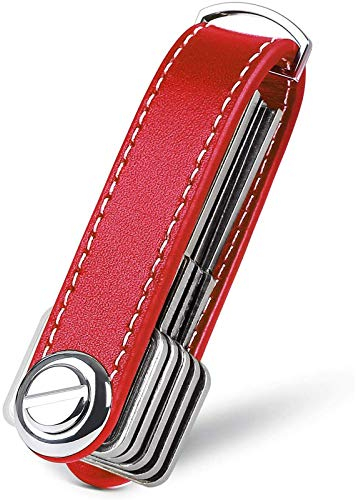 Flintronic® Porte-clés en Cuir | Porte-clés Homme Intelligent, Boîte-Cadeau Stylée (10-12 Clés)