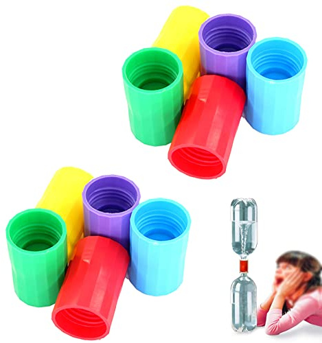 10 Pcs Tube De Raccordement Tornado Vortex De Bouteille Connecteur De Bouteille Vortex Bouteille De Raccordement Tornado Bouteille Cyclone Tube Pour Tornades, Expériences Scientifiques, Éducatif