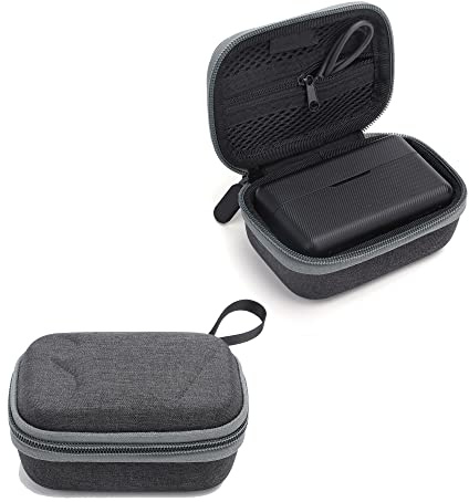 Fututech Bolsa de almacenamiento rígida para DJI Mic Bolsa de transporte Funda protectora para micrófono, bolso de mano, accesorio para maletín antiarañazos, gris, Minimalist