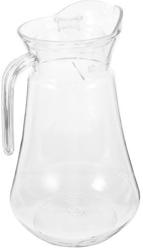 Zerodeko vattenkanna plast med lock juicebehållare istekanna med hällpip kaffedryckesmugg karaff mjölkglas för kallt varmt vatten fruktte Sangria 2 l