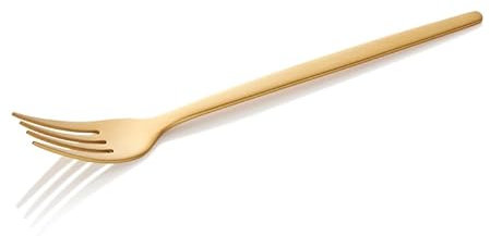 12 forchette da menù ALEX GOLD, con rivestimento in PVD opaco, 21 cm, acciaio al nichel cromato 18/10