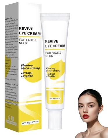 Revive Eye Cream, Firming Moisturizing Augencreme mit Retinol und Peptid, Anti-Aging Straffende Augencreme Gegen Falten, Straffende AugencremeGegen Tränensäcke and Fältchen,für Alle Haut (1)