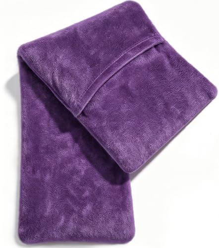 uncn Kirschkernkissen Mikrowelle 43x13 cm, 780g Körnerkissen Nacken Schulter, Wärmekissen Mikrowelle mit abnehmbarer und waschbarer Außenhülle, Deep Purple