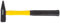 Toolland Martillo del ingeniero, cabeza de acero 500 g, mango de fibra de vidrio para resistencia y durabilidad, amarillo/negro